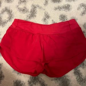 LIKE NEW red Lululemon shorts 4